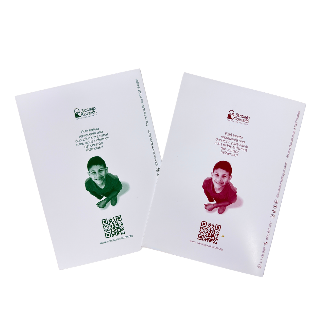 Tarjetas de Navidad No. 2602 - Pino Villancico Roja