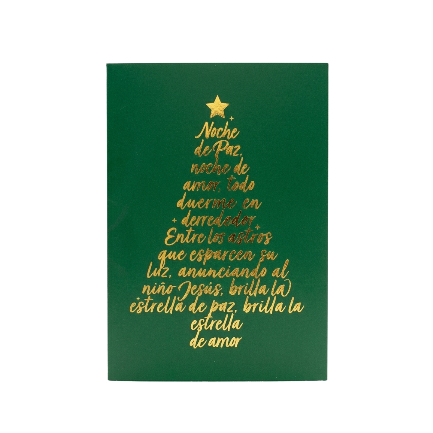 Tarjetas de Navidad No. 2601 - Pino Villancico Verde