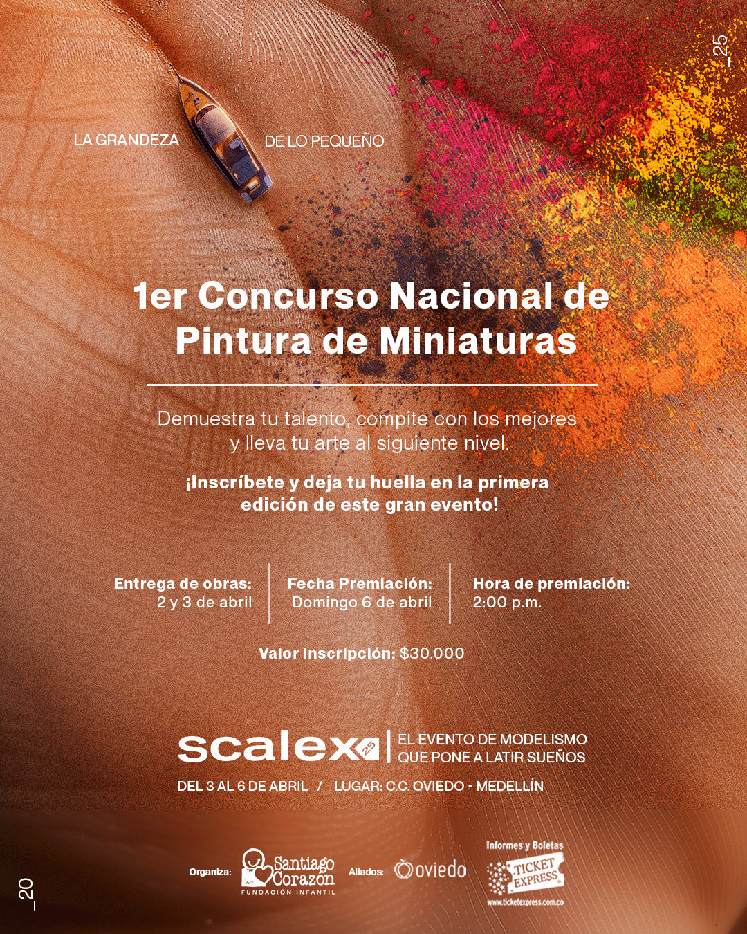 Inscripción 1er Concurso nacional de pintura de miniaturas - Scalex 2025