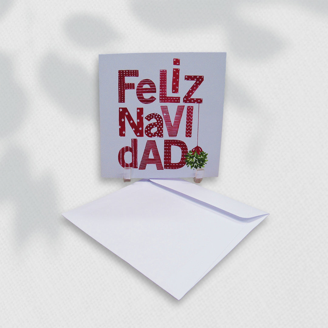 Tarjetas de Navidad No. 2403 - Feliz Navidad Roja