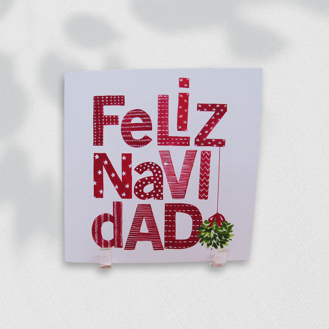 Tarjetas de Navidad No. 2403 - Feliz Navidad Roja