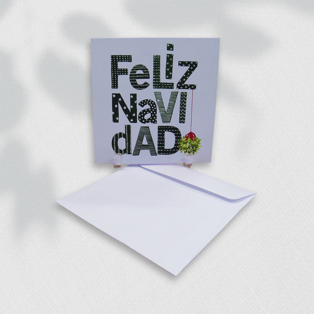 Tarjetas de Navidad No. 2404 - Feliz Navidad Verde