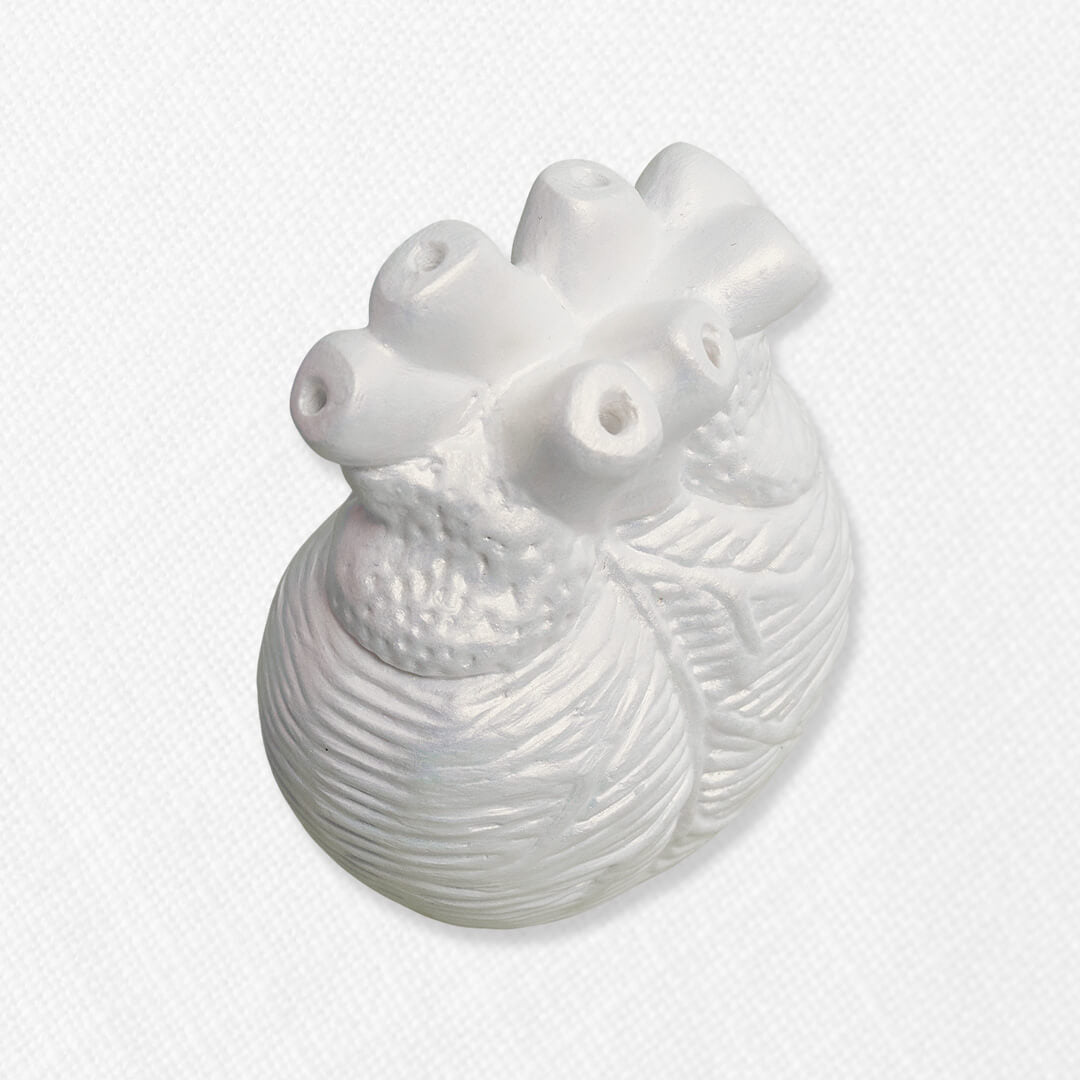 Bono de Pésame en bolsa de tela de organza y Corazón orgánico grande