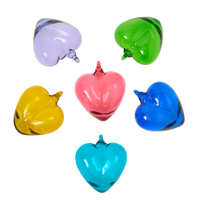 Corazones en Vidrio Pequeños