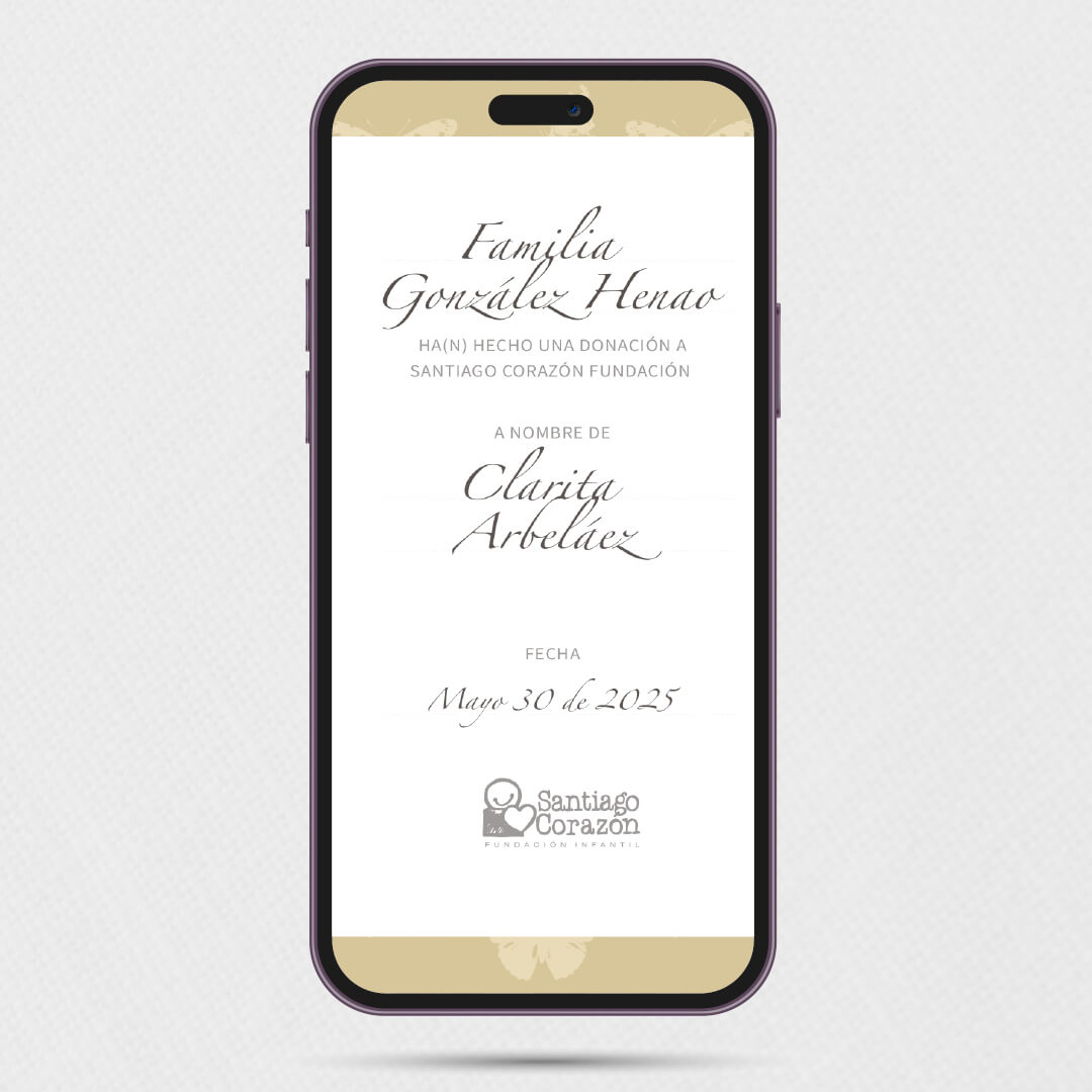 Bono de Pésame Virtual 2025