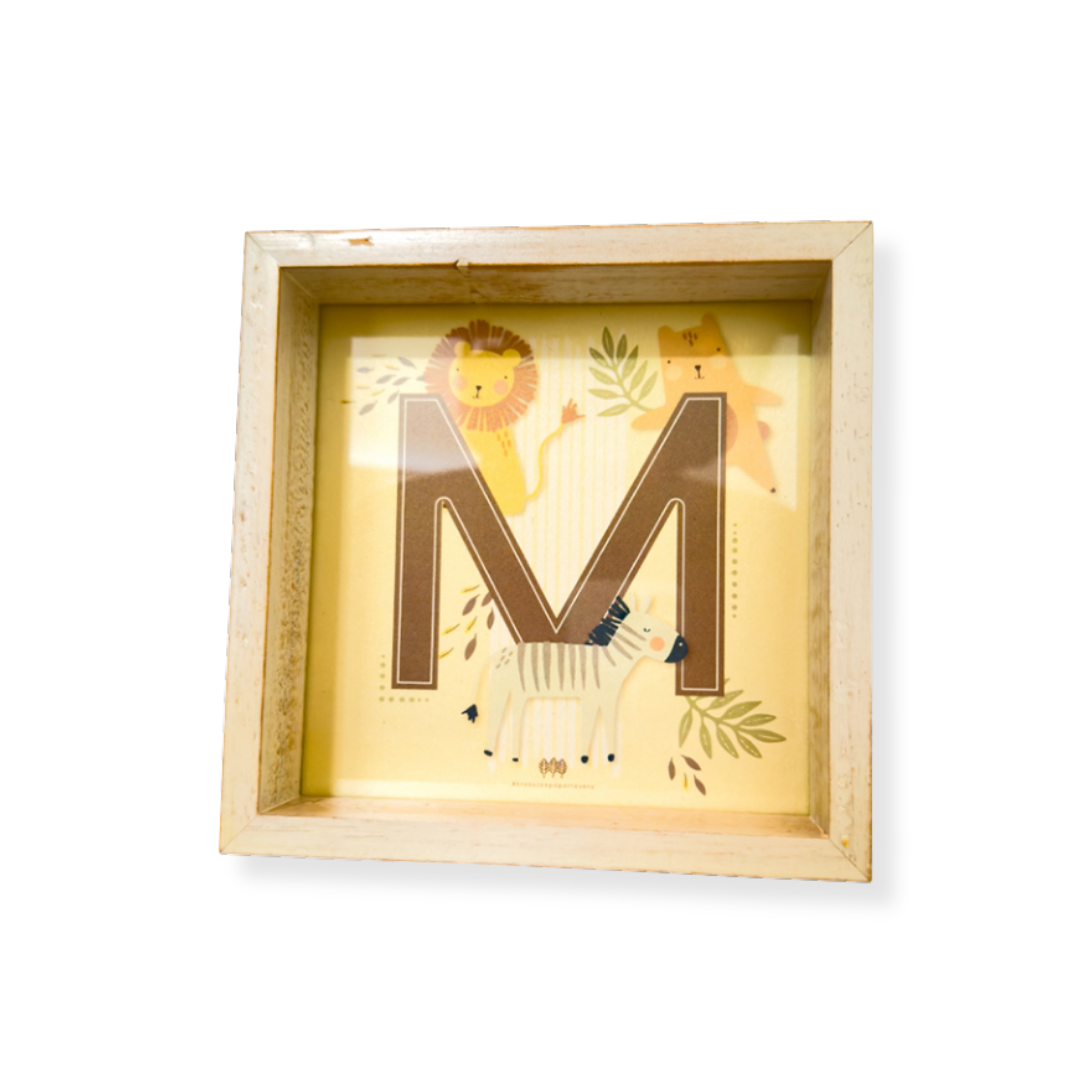 Marco con letras para niños