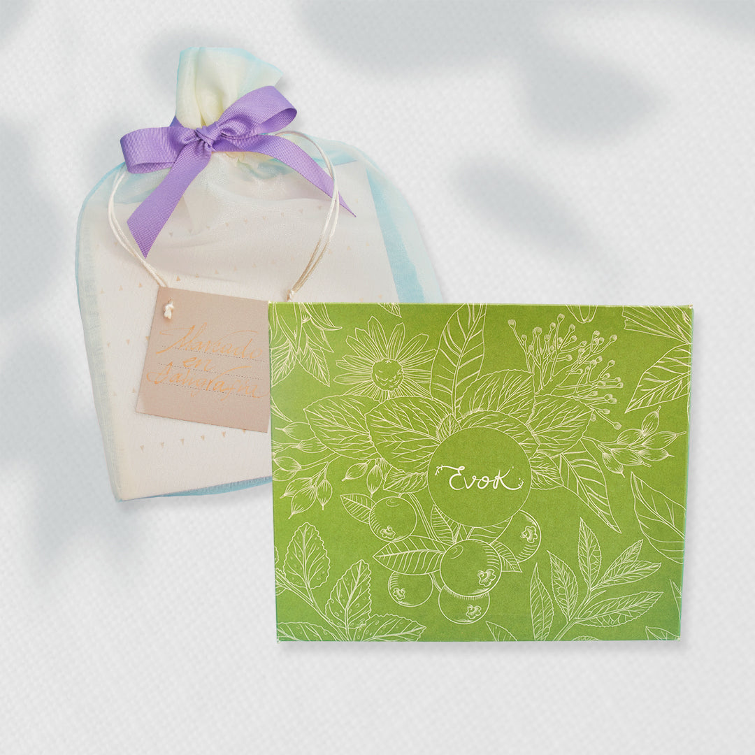 Bono de Pésame en bolsa de tela de organza y kit Evok No. 1 Pinza Metálica