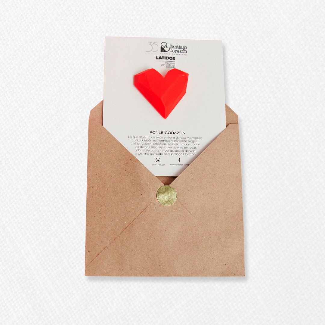 Pin de corazón en 3d