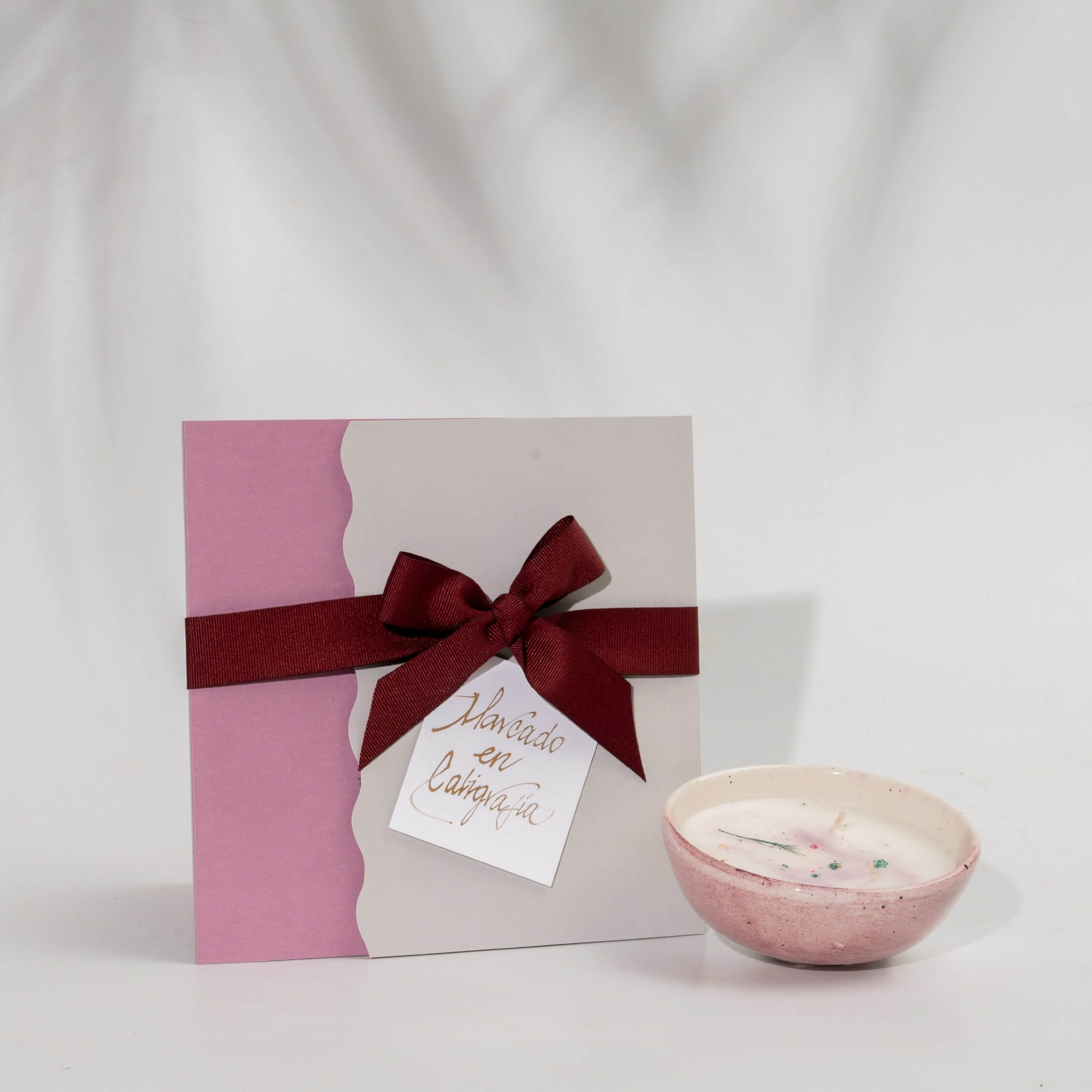 Bono de Pésame en sobre 2025 con Vela en Cerámica del Carmen