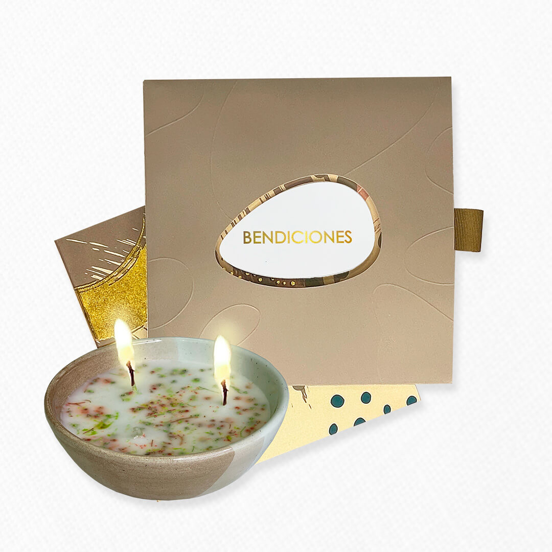 Bono de Toda Ocasión en sobre y vela en Cerámica del Carmen