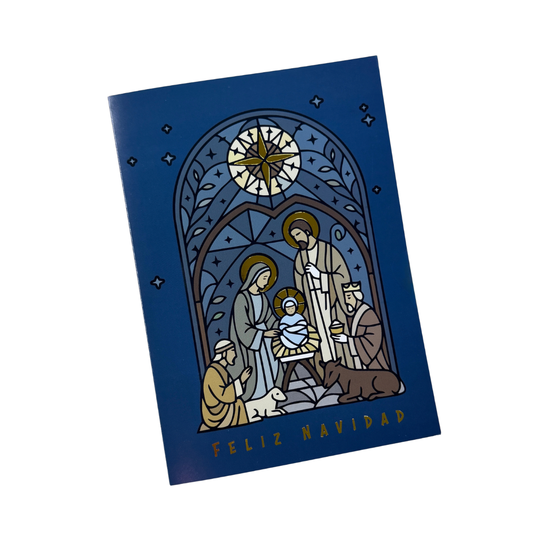 Tarjetas de Navidad No. 2603 - Pesebre Vitral